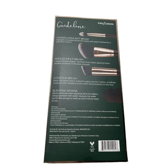 Professional face sculpting collection make up brushes set new - Picture 4 of 4